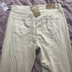 Kensie Tan Vintage Flare Jeans